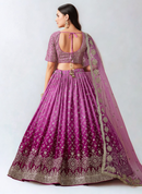 Ready-to-Wear Purple Georgette Heavy Sequin Lehenga Choli