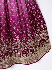 Ready-to-Wear Purple Georgette Heavy Sequin Lehenga Choli