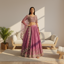 Ready-to-Wear Purple Georgette Heavy Sequin Lehenga Choli