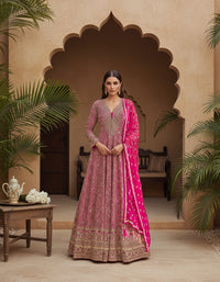The Maharani Show-Stopper Anarkali Gown with Full Embellishment
